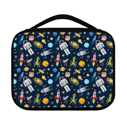Pixel Space Pattern Print Classic Bible Case