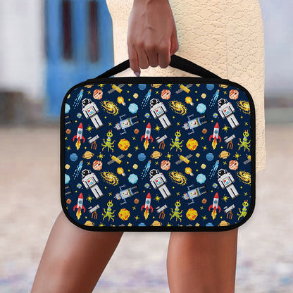 Pixel Space Pattern Print Classic Bible Case