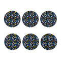 Pixel Space Pattern Print Coaster Set