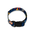 Pixel Space Pattern Print Dog Collar