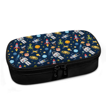 Pixel Space Pattern Print Insulin Cooler Travel Case
