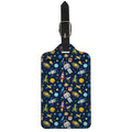 Pixel Space Pattern Print Luggage Tag