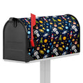 Pixel Space Pattern Print Mailbox Cover