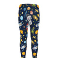 Pixel Space Pattern Print Men's Leggings