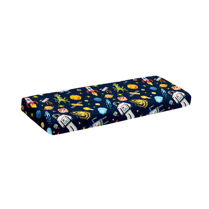 Pixel Space Pattern Print Piano Keyboard Cover