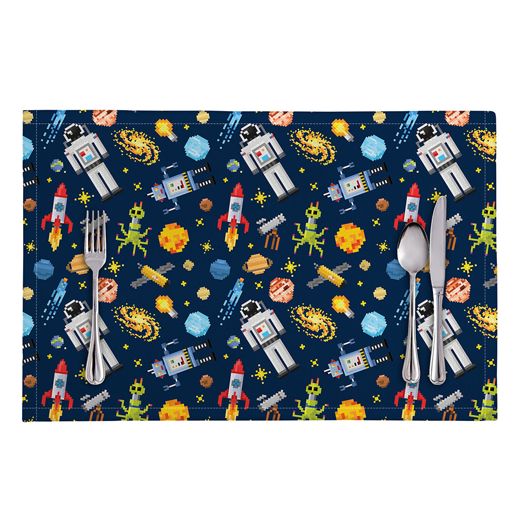 Pixel Space Pattern Print Placemat