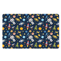 Pixel Space Pattern Print Polyester Doormat
