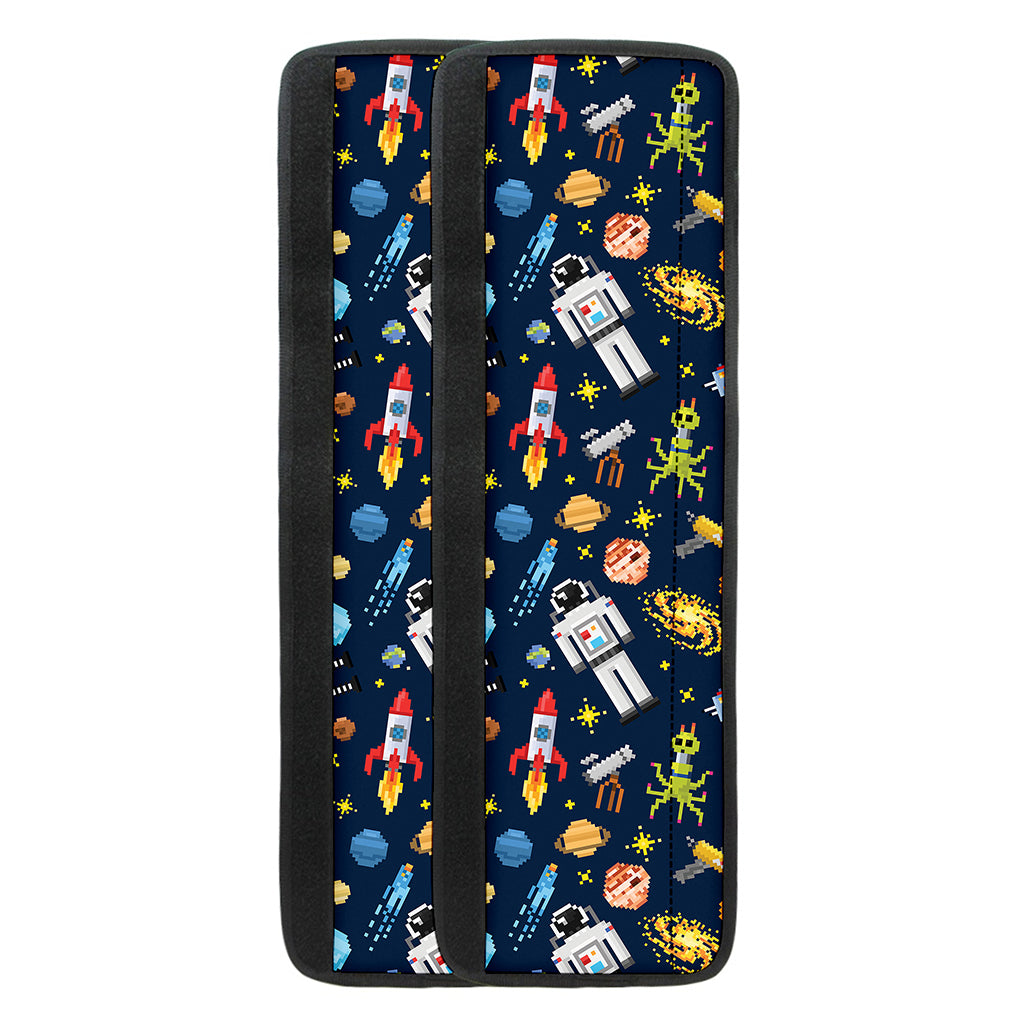 Pixel Space Pattern Print Refrigerator Handle Covers