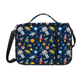 Pixel Space Pattern Print Shoulder Strap Bible Bag