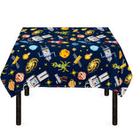 Pixel Space Pattern Print Tablecloth