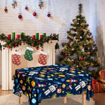 Pixel Space Pattern Print Tablecloth
