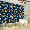 Pixel Space Pattern Print Wall Sticker