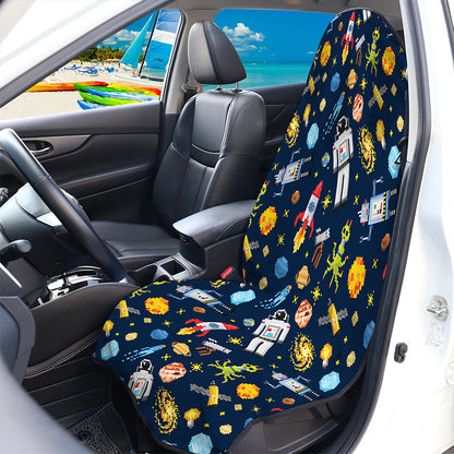 Pixel Space Pattern Print Waterproof Car Seat Cover
