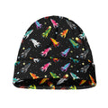 Pixel Spaceships Pattern Print Beanie