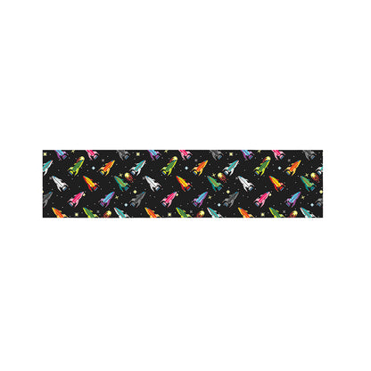 Pixel Spaceships Pattern Print Bed Runner