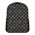 Pixel Spaceships Pattern Print Casual Backpack