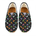 Pixel Spaceships Pattern Print Casual Shoes