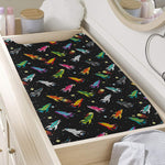 Pixel Spaceships Pattern Print Changing Pad Cover