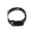 Pixel Spaceships Pattern Print Dog Collar