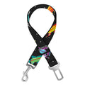 Pixel Spaceships Pattern Print Dog Seat Belt