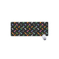 Pixel Spaceships Pattern Print Extended Mouse Pad