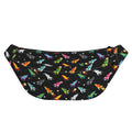 Pixel Spaceships Pattern Print Fanny Pack