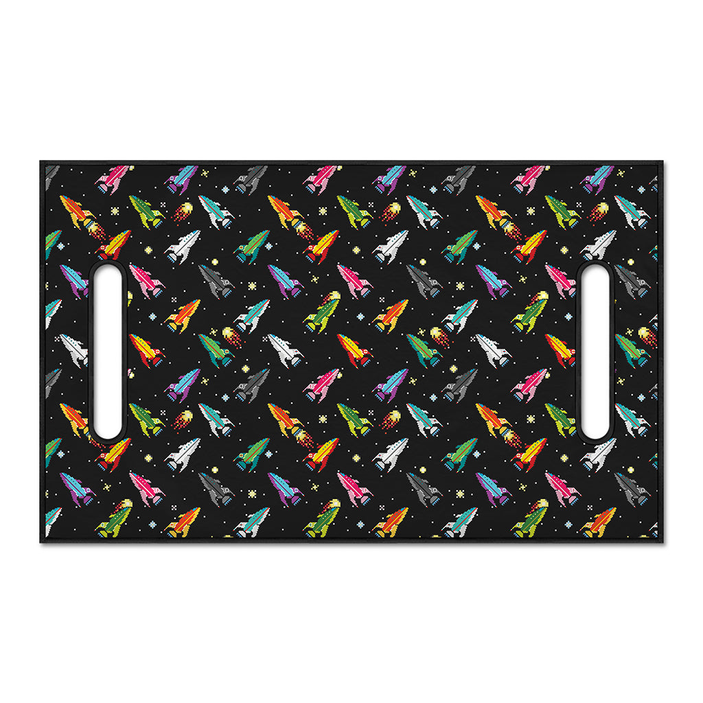 Pixel Spaceships Pattern Print Golf Cart Seat Cover