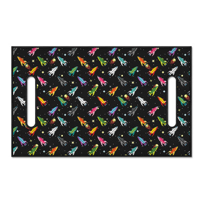 Pixel Spaceships Pattern Print Golf Cart Seat Cover