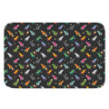 Pixel Spaceships Pattern Print Indoor Door Mat