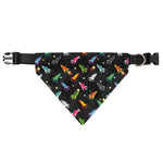 Pixel Spaceships Pattern Print Over The Collar Dog Bandana