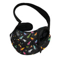 Pixel Spaceships Pattern Print Pet Sling Carrier