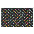 Pixel Spaceships Pattern Print Polyester Doormat