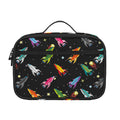 Pixel Spaceships Pattern Print Portable Lunch Bag