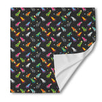 Pixel Spaceships Pattern Print Silk Bandana