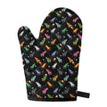 Pixel Spaceships Pattern Print Single Oven Mitt