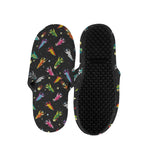 Pixel Spaceships Pattern Print Slippers