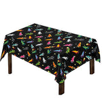 Pixel Spaceships Pattern Print Tablecloth