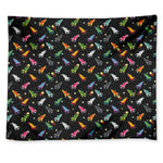 Pixel Spaceships Pattern Print Tapestry