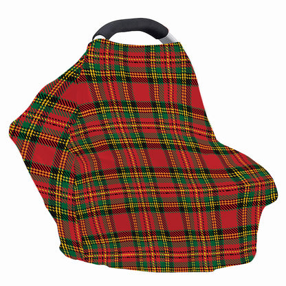 Pixel Stewart Scottish Tartan Print Baby Seat Cover