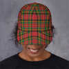 Pixel Stewart Scottish Tartan Print Baseball Cap