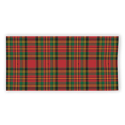 Pixel Stewart Scottish Tartan Print Beach Towel