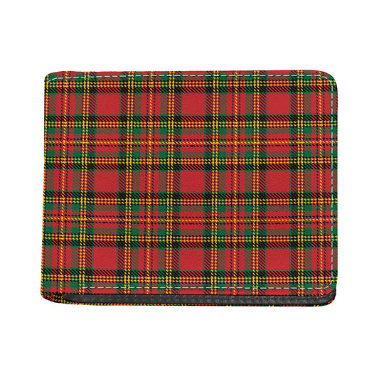 Pixel Stewart Scottish Tartan Print Bifold Wallet