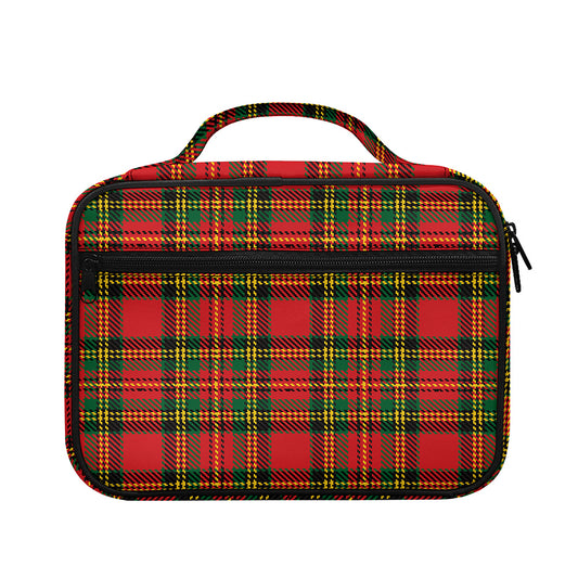 Pixel Stewart Scottish Tartan Print Briefcase Bible Bag
