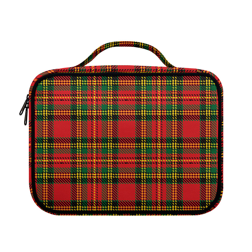 Pixel Stewart Scottish Tartan Print Briefcase Bible Bag