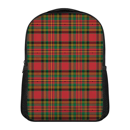 Pixel Stewart Scottish Tartan Print Casual Backpack
