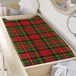 Pixel Stewart Scottish Tartan Print Changing Pad Cover