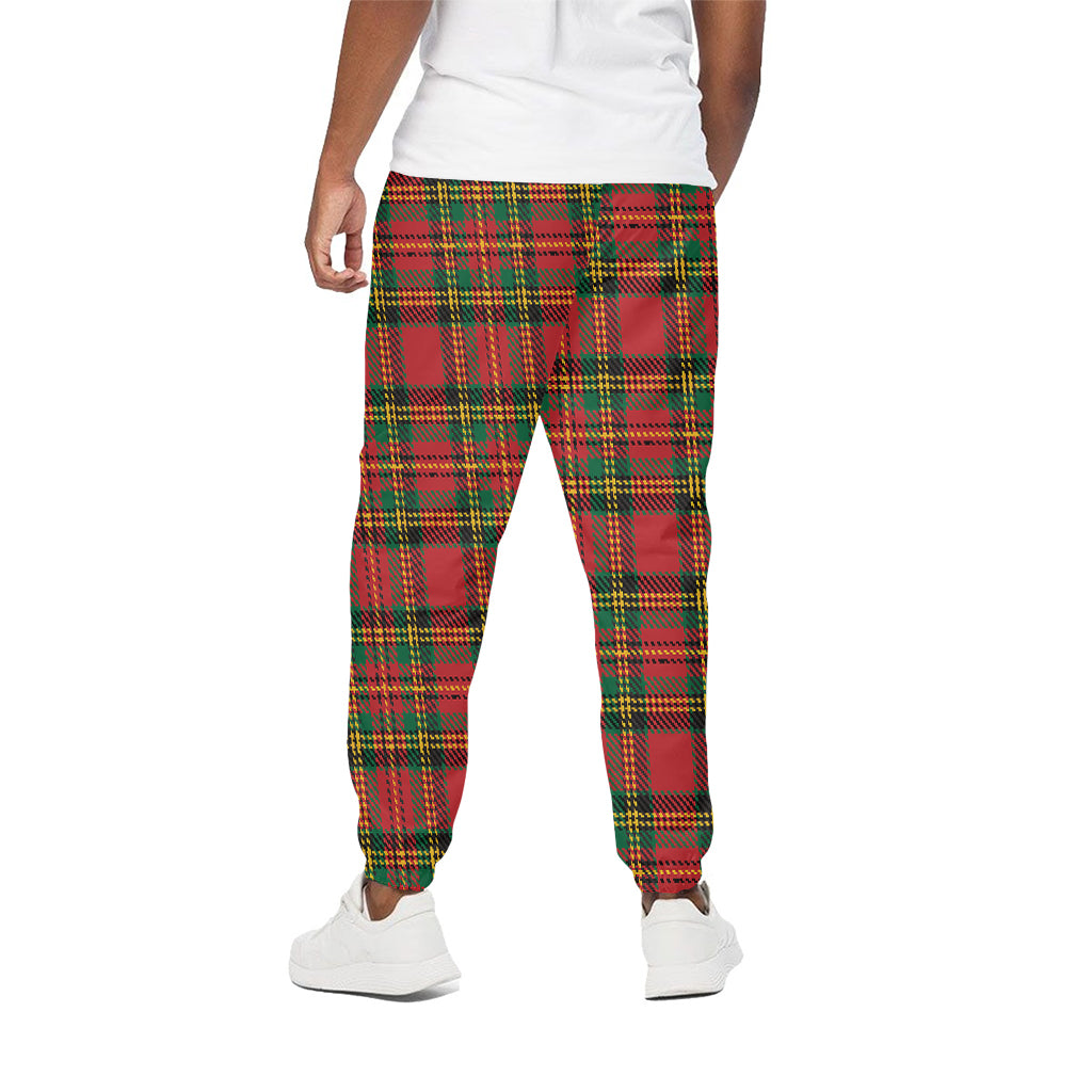 Pixel Stewart Scottish Tartan Print Cotton Pants