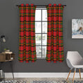 Pixel Stewart Scottish Tartan Print Grommet Curtain Panels
