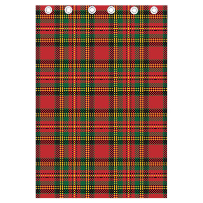 Pixel Stewart Scottish Tartan Print Curtain