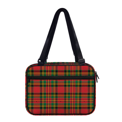 Pixel Stewart Scottish Tartan Print Double Strap Bible Bag